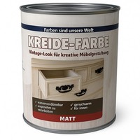 Kreidefarbe Holz Grau 750Ml Shabby Chic Vintage Antiklook Matt Wasserbasiert