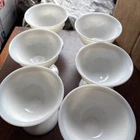West Moreland Milk Glass Della Robbia Low Sherbet Dish Set(6)