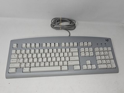 Original Sgi Silicon Graphics Keyboard model 062-0046-001 Model 6511-BN PS2
