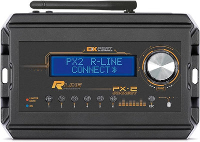 PX2R Double Limiter DSP BT Aluminum Bluetooth Input EQ with 28 Band Spaced 1/4 O