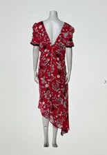 Self- Potrait Floral Print Midi Length Dress Size: M | US6, UK10