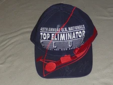 SIGNED 45TH TOP ELIMINATOR CLUB NATIONAL HOT ROD ASSOCIATION NHRA HAT 1999