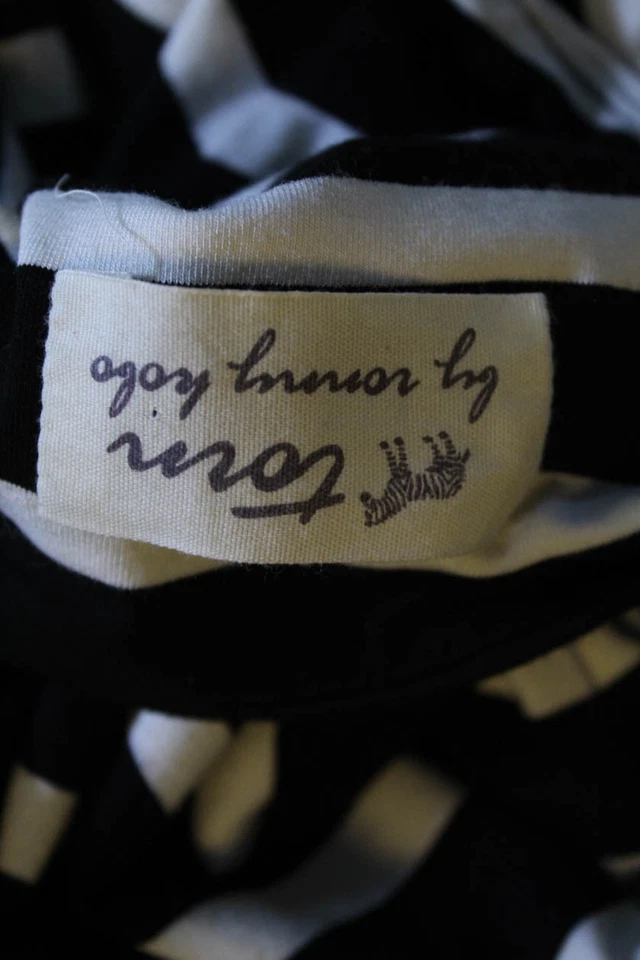 Falda lápiz a rayas negra blanca talla extra pequeña Torn by Ronny Kobo para mujer Foto 4 de 4