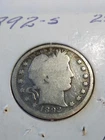 1892-S Silver Barber Quarter GOOD