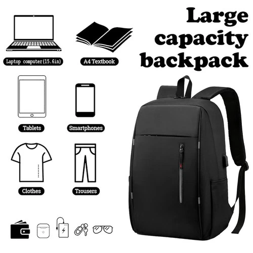 Large Anti-Theft Nylon Backpack, photo 3