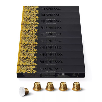 NESPRESSO ORIGINAL Ispirazione Venezia, dunkle Röstung, 100 Kaffeekapseln GOLD