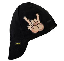 BOOBIES ROCK ON US WELDER Welding Cap Hat Black Reversible Comeaux Supply