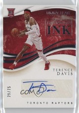 2019 Panini Immaculate Initiation Ink 29/75 Terence Davis II #INI-TDV Auto 1a07