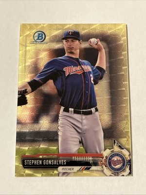 Stephen Gonsalves 2017 Bowman Chrome Mini BCP44 1/1 SuperFractor Baseball MLB