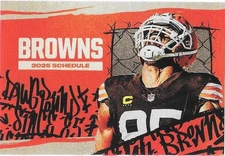 2025 NFL FOOTBALL SCHEDULE - CLEVELAND BROWNS #95 MYLES GARRETT