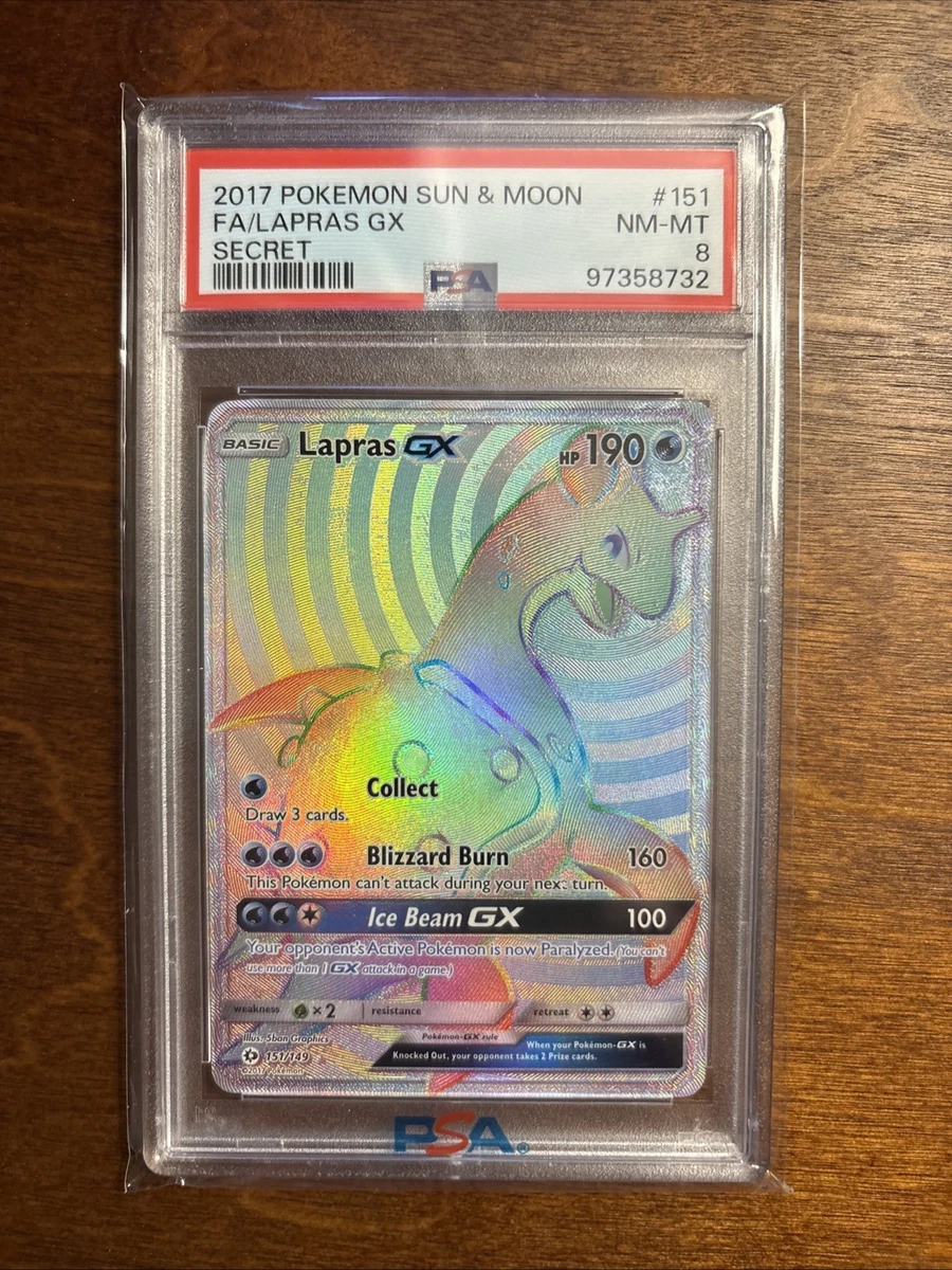 Lapras Pokémon TCG Professional Sports Authenticator (PSA) Sun