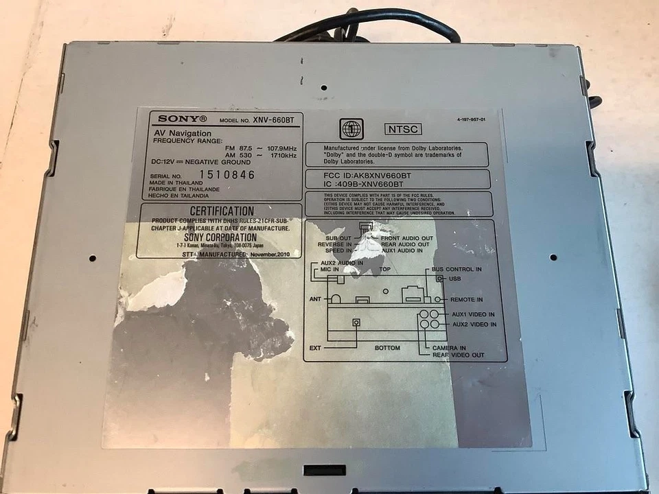 Sony XNV-660BT 6.1-Inch TouchScreen AV Navigation System Navigation by TomTom - Image 3 of 4