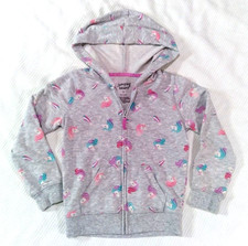 Jumping Bean My Little Pony Hooded Faux Fleece Gray Full Zip Jacket Girls Size 5