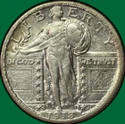 1918-S Standing Liberty Quarter Choice Almost Uncirculated AU+ Coin #43895