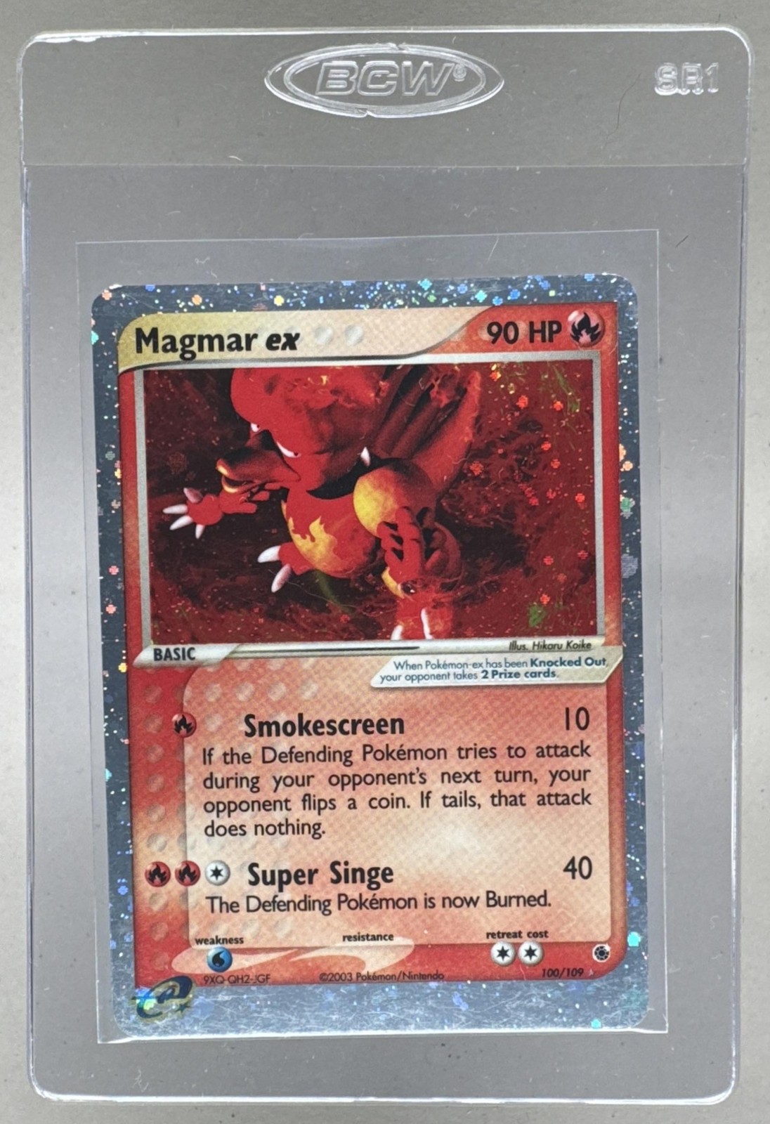 Magmar ex 2003 Pokemon EX Ruby & Sapphire #100