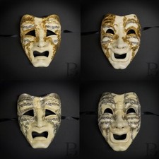 Comedy and Tragedy Masks Venetian Music Notes Masquerade Mask HIGH QUALITY