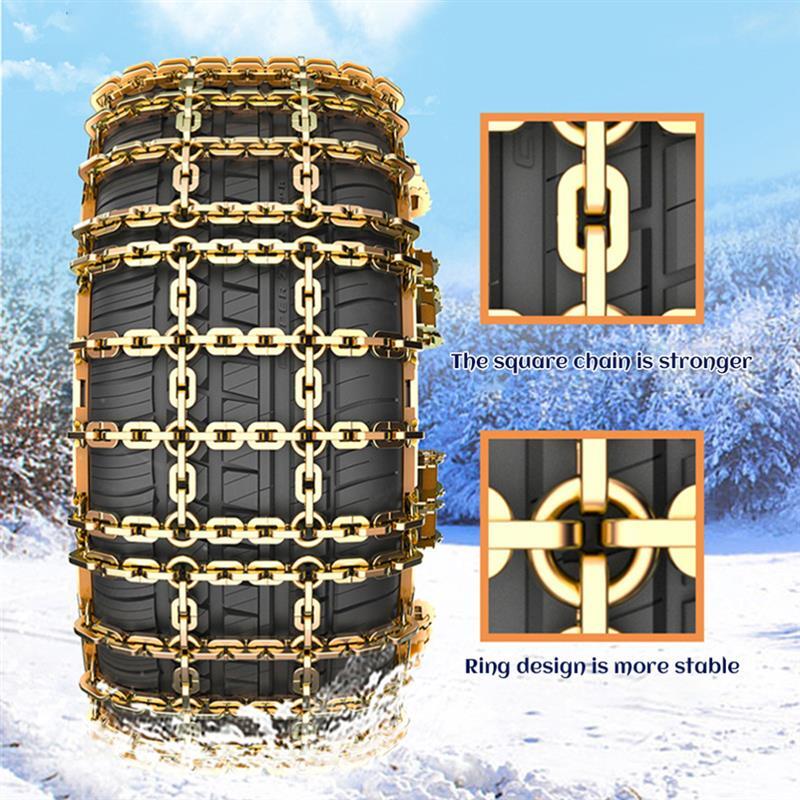 8X Anti-Rutsch Schneekette Schnee Eis Kette Anfahrhilfe