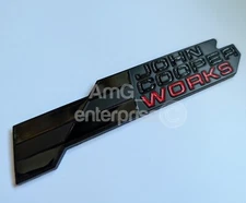 2024 Black Red Rear Tailgate Badge for Mini John Cooper Works JCW F66