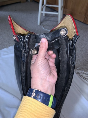 Der Dau Full Custom Dream Boots Stingray/ Gator Red Soles Schuyler Riley 8 Slim - Picture 13 of 24