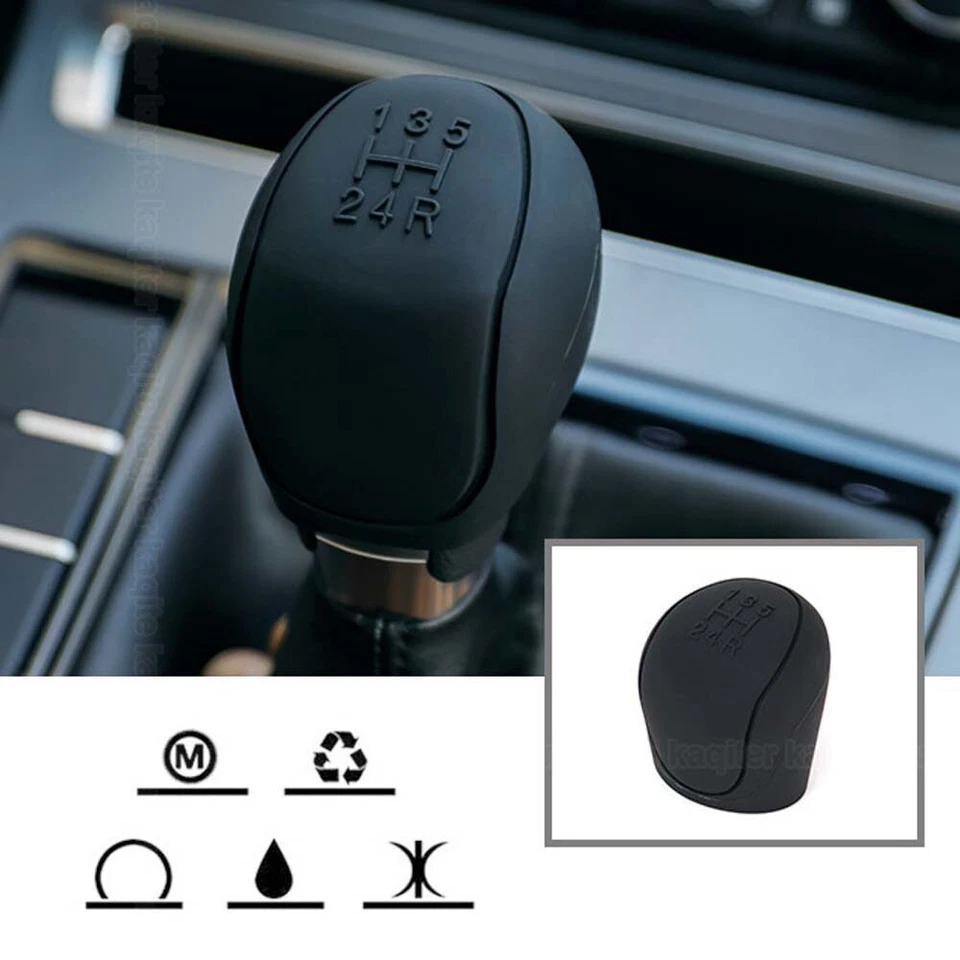 Cubierta universal de la manga del freno de mano de la manija interior del coche accesorios de la perilla de cambio de marchas Foto 2 de 4