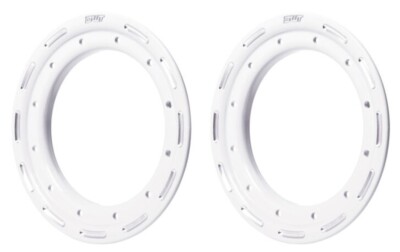 DWT Alumilte Rok'N Lock G2 G3  Replacement Beadlock Rings Pair 8'' White