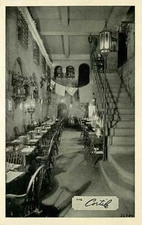 Postcard Interior View The Cortile Restaurant New York City NYC NY