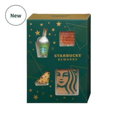 Starbucks⭐︎シルバー⭐︎グリーン⭐︎2点セット Starbucks Rewards Miniature Collection Figure For Here & To Go Set