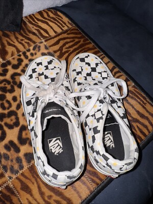 Flower Checker Vans Shoes Vans Doheny Daisy Flower Checkerboard