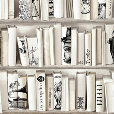 Muriva Encyclopedia Tapeten Bücherregal Bibliothek Arbeitszimmer Bücherregal Koffer 572217