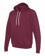 New Bella + Canvas 3719 Unisex Sponge Fleece Pullover Hooded Sweatshirt On Sale!