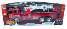 Fire Truck Toy Battery Operated Lights and Sounds Rescue Vehicle NEW