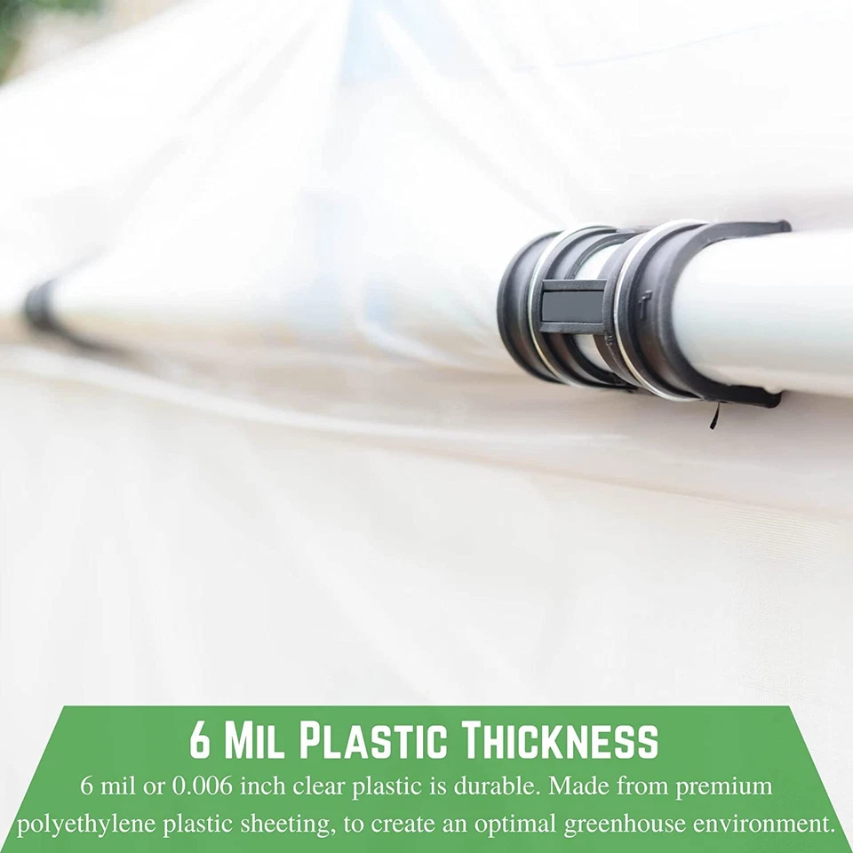 4 Year 6 Mil Clear Plastic Greenhouse Poly Film 42 ft. Wide - *VARIOUS LENGTHS* - Image 4 of 4