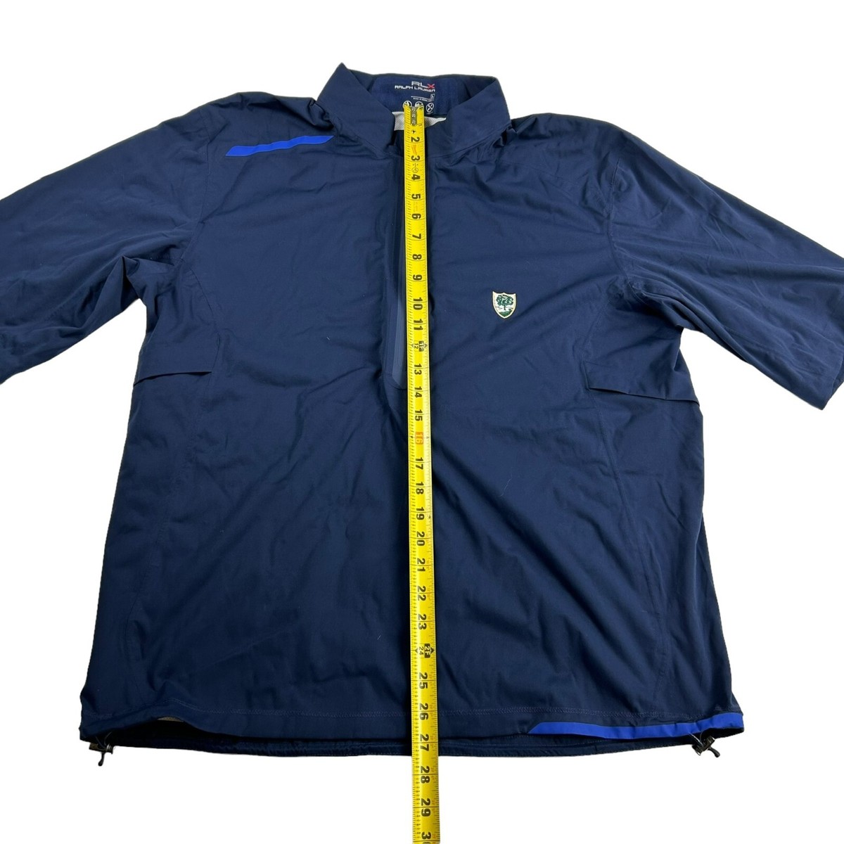 RLX Ralph Lauren Men's S/S 1/4 Zip Golf Jacket Shirt Navy Blue