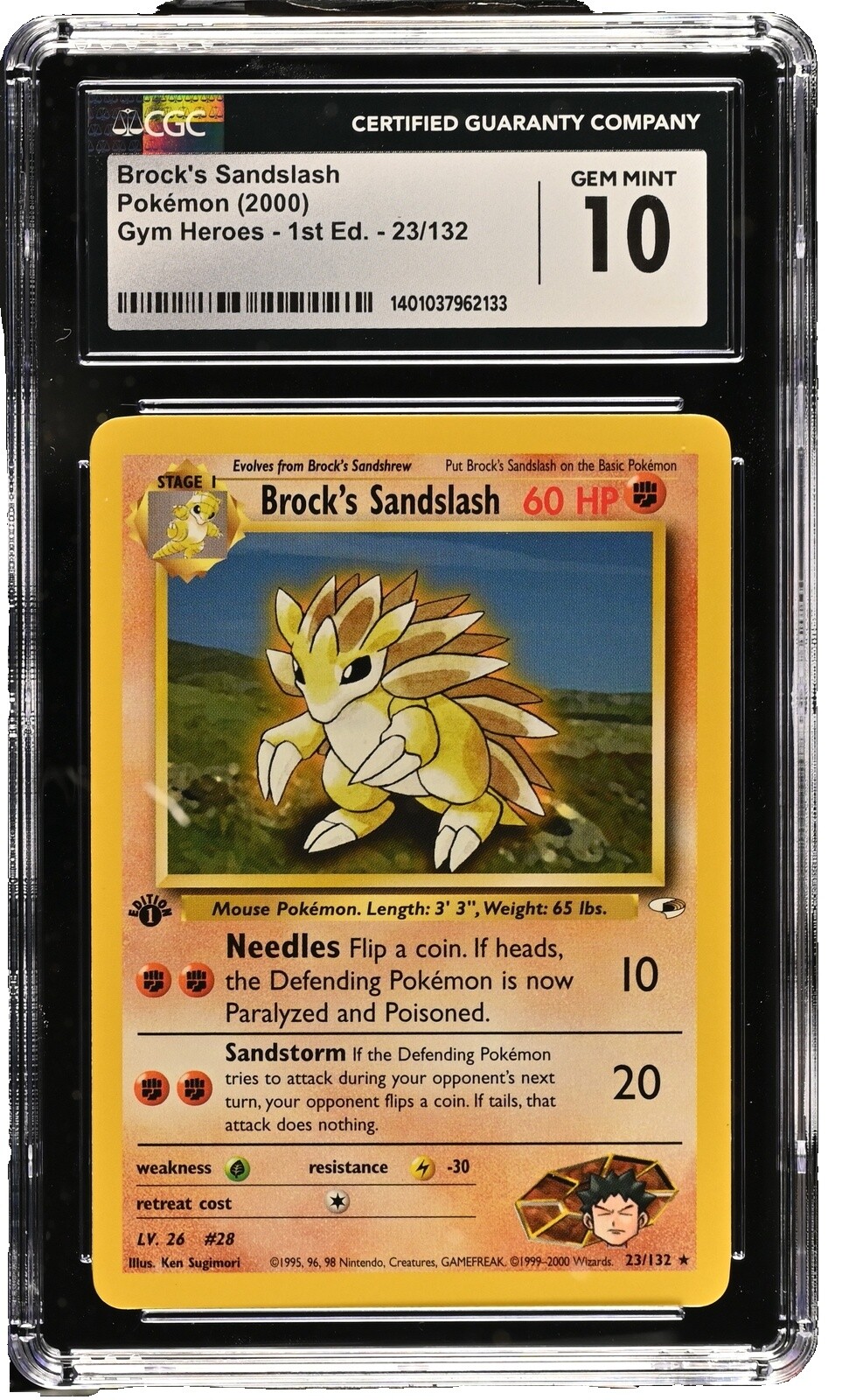 1995 sandslash pokemon card value 1st Edition Sandslash