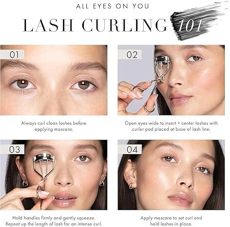 TWEEZERMAN Classic Wimpernzange (Inklusive 3 Ersatzpads, Rostfreier Edelstahl), - Bild 4 von 4