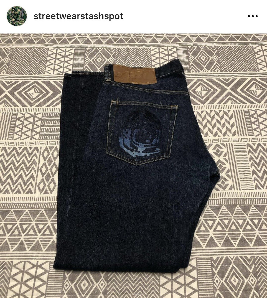 Billionaire Boys Club Helmet Logo Denim Pants Size Large