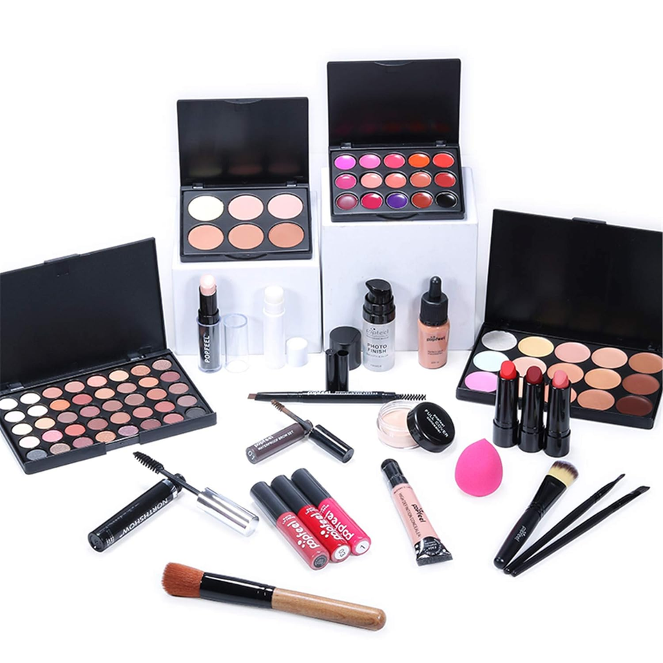 Schminkkoffer Set Frauen, Schminkkoff Set, 28 St Tragbare Reisen MakeUp Set eBay