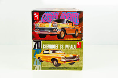 amt 1/25 1970 chevrolet impala 完成品 AMT 1970 Chevrolet Impala SS Custom Hardtop (HEAVY CHEVY!) Built 1