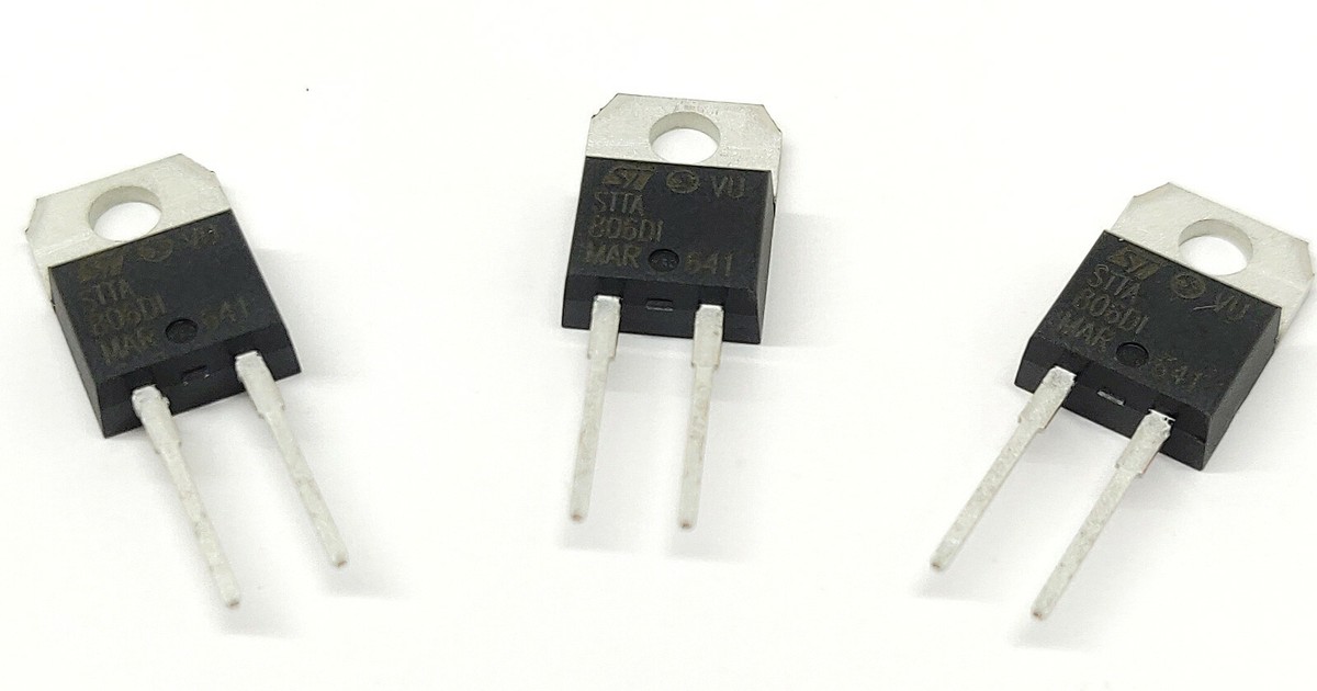 Diodes Haute Tension STTA806G 8A 600V - Lot De 5 Pièces Neuves Pour électronique
