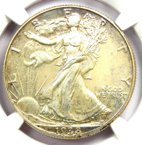 1938 Proof Walking Liberty Half Dollar 50C Coin. NGC PR68 (PF68) - $8,500 Value