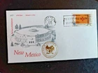 NEW MEXICO STATE FLAG 1976 SCARCE CAPITOL BLDG & EMBOSSED STATE SEAL FDC SC