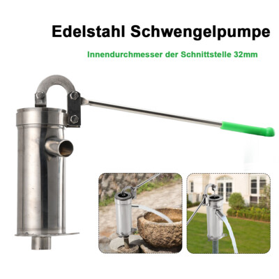 Manual Water Pump Hand Deep Well Pump Stainless Steel Suction Water ...