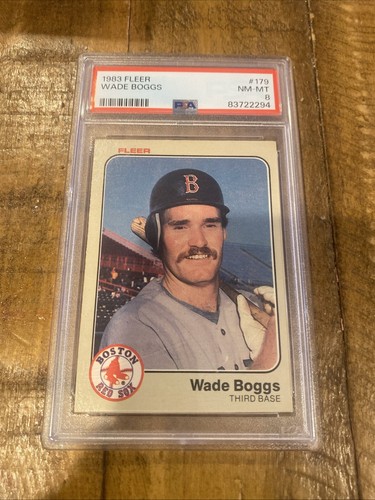 1983 Fleer Wade Boggs #179 PSA 8