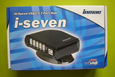 Hi-Speed USB 2.0 -7 Port Hub   mit Netzteil von i-seven