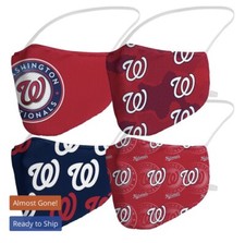 Washington Nationals reusable face Mask 4 pack brand new
