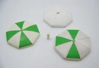 Playmobil (V1c08) LEISURE - Set of 3 Vintage Green & White Parasols 3258 Broken