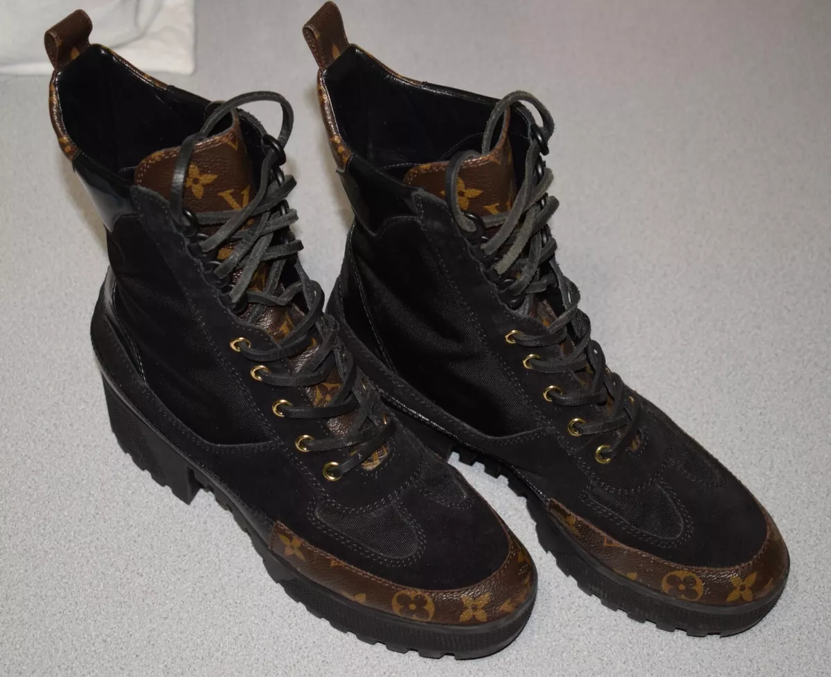 womens louis vuitton combat boots