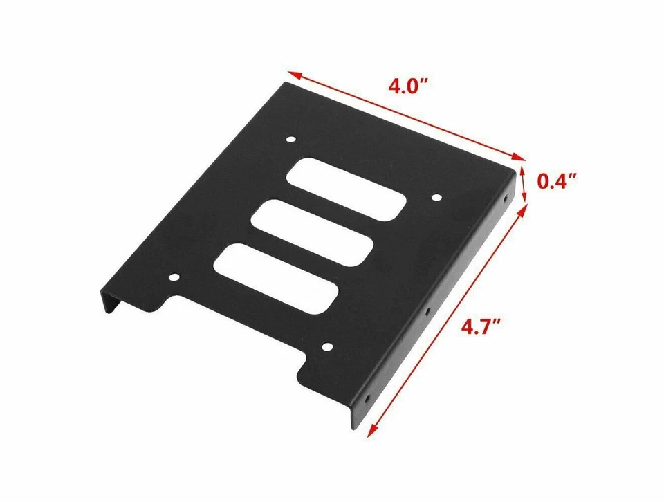 2.5" to 3.5" Bay SSD Metal Hard Drive HDD Mounting Bracket Adapter Dock / Tray - Image 4 of 4