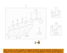 HONDA OEM Headlight Head Light Lamp-Headlamp Assembly Lower Bolt 90111SM4003