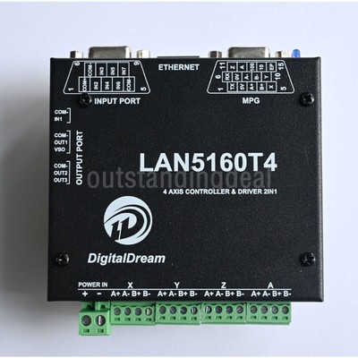 Mach3 LAN5160T4 4-Axis Control Board Ethernet Interface For Engraving Machine